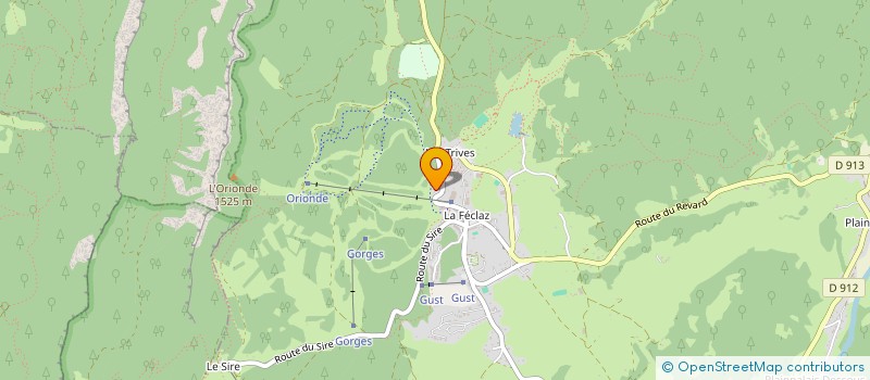 localisation de l'entreprise LA FECLAZ IMMO 5374  LES DESERTS