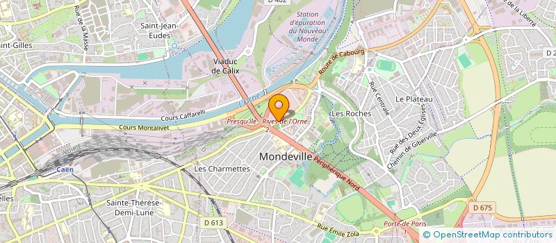 localisation de l'entreprise LA FEDERATION REGIONALE DES BOUCHERS ET BOUCHERS CHARCUTIERS TRAITEURS DE NORMANDIE  MONDEVILLE