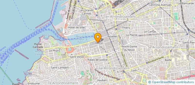 localisation de l'entreprise LA FEDERATION REGIONALE DES BOUCHERS ET DES BOUCHERS-CHARCUTIERS-TRAITEURS DE P.A.C.A à MARSEILLE