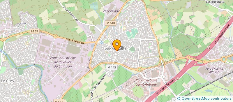 localisation de l'entreprise LA FEE BAGUETTE.COM à VENDARGUES