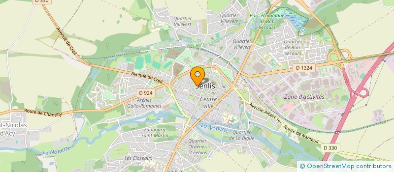 localisation de l'entreprise LA FEE CASEINE  SENLIS