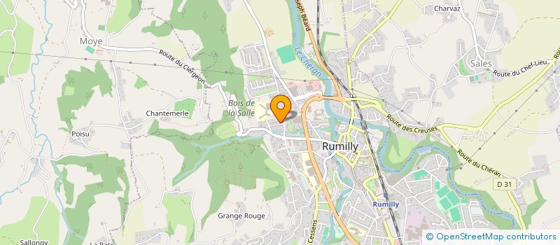 localisation de l'entreprise LA FEE CREALUTINE  RUMILLY