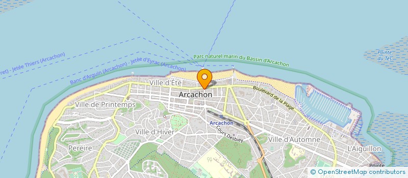localisation de l'entreprise LA FEE D ARCACHON à ARCACHON