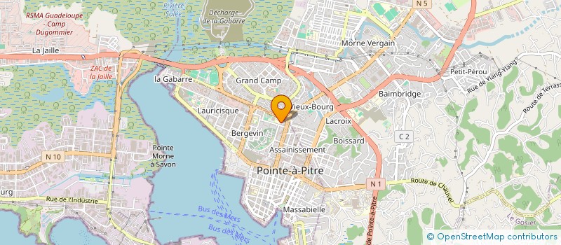 localisation de l'entreprise LA FEE DU LOGIS à POINTE-A-PITRE