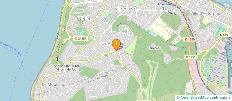 localisation de l'entreprise LA FEE DU POT  ARCACHON