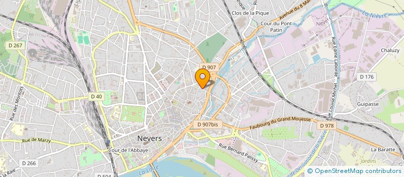localisation de l'entreprise LA FEE DU VELO à NEVERS