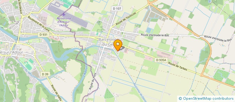 localisation de l'entreprise LA FEE GOURMANDE  BARCELONNE-DU-GERS