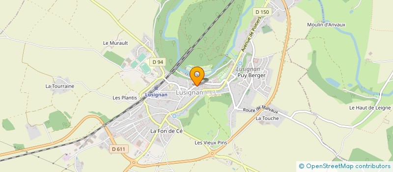 localisation de l'entreprise LA FEE MELUSINE  LUSIGNAN