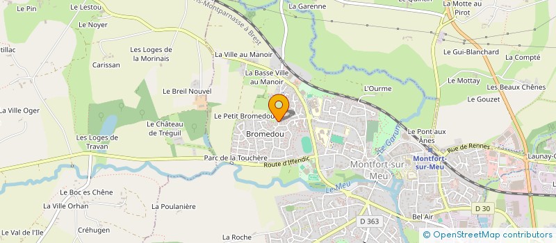 localisation de l'entreprise LA FEE MORGANE  MONTFORT-SUR-MEU