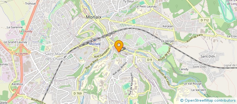 localisation de l'entreprise LA FEE MORGANE  MORLAIX