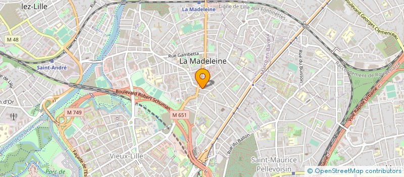 localisation de l'entreprise LA FEE MUSIQUE à LA MADELEINE