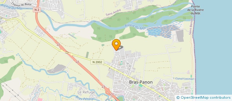 localisation de l'entreprise LA FEE NWAR  BRAS-PANON