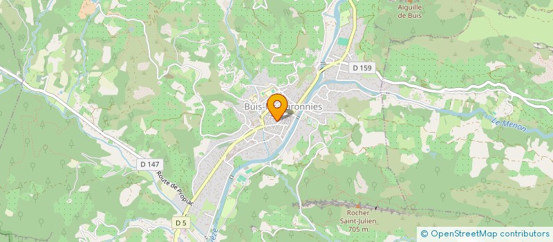 localisation de l'entreprise LA FEE TAZIK  BUIS-LES-BARONNIES