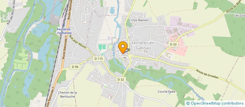 localisation de l'entreprise LA FEE TOUT ROTISSERIE à FERRIERES-EN-GATINAIS