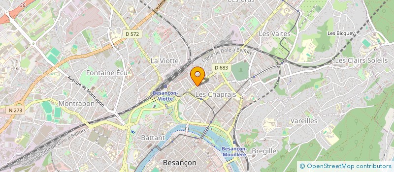 localisation de l'entreprise LA FEE VERTE à BESANCON