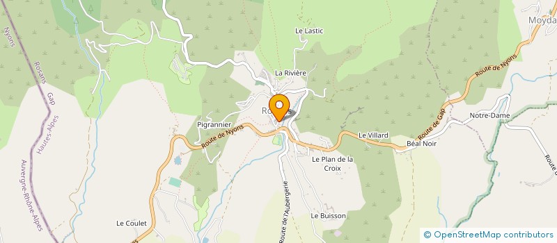 localisation de l'entreprise LA FEGADIERE  ROSANS