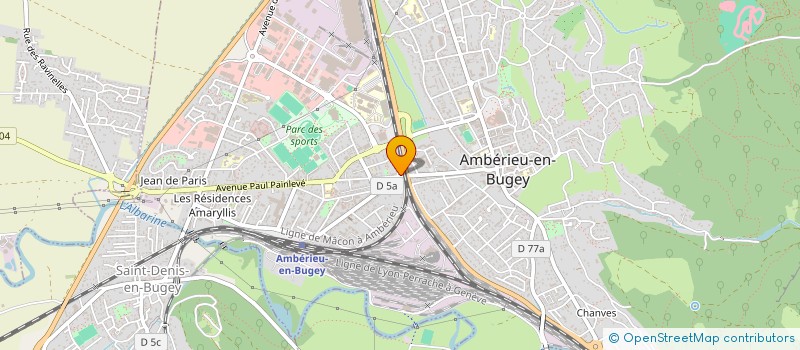 localisation de l'entreprise LA FELICITA à AMBERIEU-EN-BUGEY
