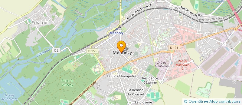 localisation de l'entreprise LA FEMME A BARBE à MENNECY