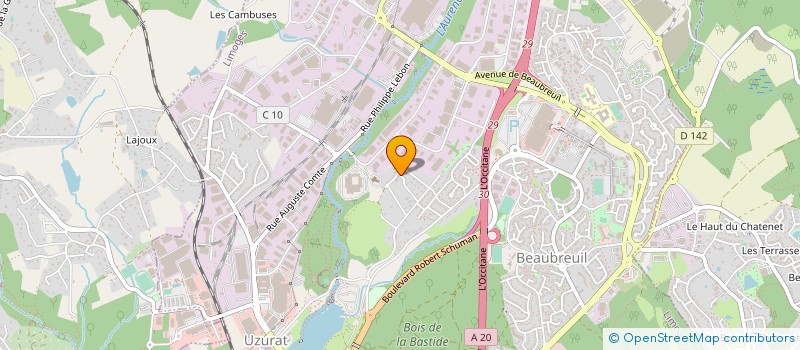 localisation de l'entreprise LA FEMME BILBOQUET à LIMOGES