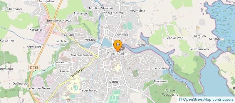 localisation de l'entreprise LA FEMME EN FORME à PONT-L'ABBE