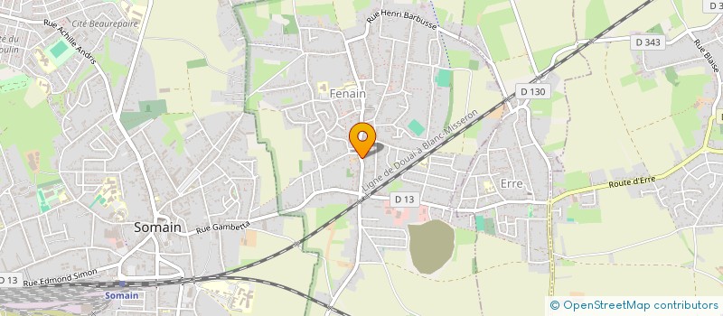 localisation de l'entreprise LA FENAINOISE  FENAIN