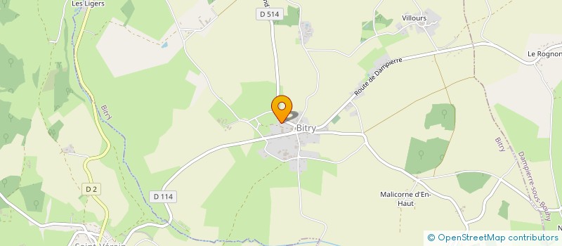 localisation de l'entreprise LA FENESTRELLE  BITRY