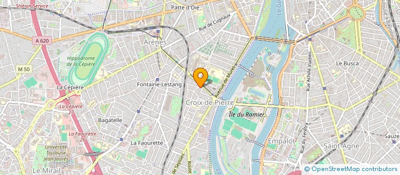 localisation de l'entreprise LA FENETRE BLEUE  TOULOUSE