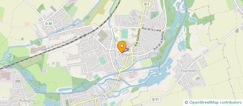 localisation de l'entreprise LA FENETRE PICARDE à CORBIE