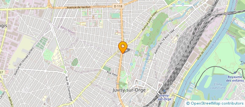 localisation de l'entreprise LA FENETRE PLUS à JUVISY-SUR-ORGE