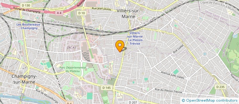 localisation de l'entreprise LA FENICE à VILLIERS-SUR-MARNE