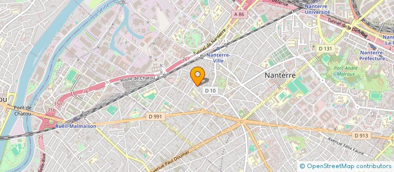 localisation de l'entreprise LA FENICIA à NANTERRE