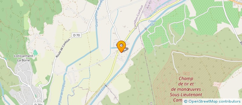 localisation de l'entreprise LA FENIERE à CORNILLON-CONFOUX