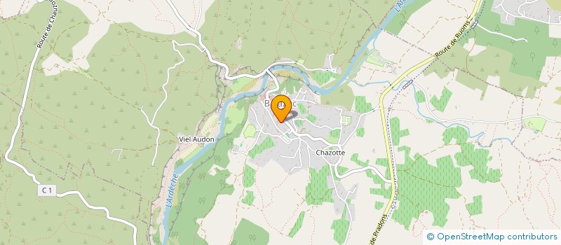 localisation de l'entreprise LA FENIERE  BALAZUC