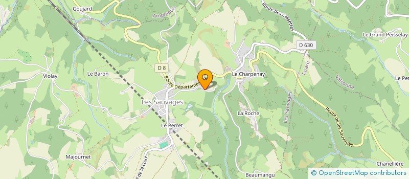 localisation de l'entreprise LA FENIX  LES SAUVAGES