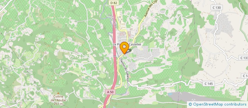 localisation de l'entreprise LA FENOUILLERE  LE CASTELLET