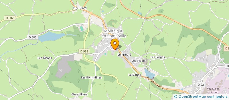 localisation de l'entreprise LA'FER JARDIN  MONTAIGUT-EN-COMBRAILLE