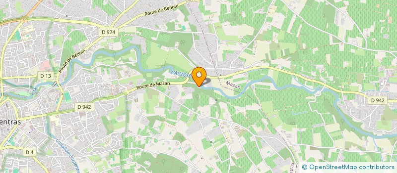 localisation de l'entreprise LA FERANDIERE  CARPENTRAS