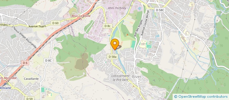 localisation de l'entreprise LA FERAUDE  GARDANNE