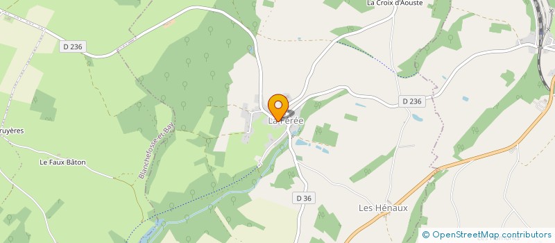 localisation de l'entreprise LA FEREE ANIMATIONS  LA FEREE