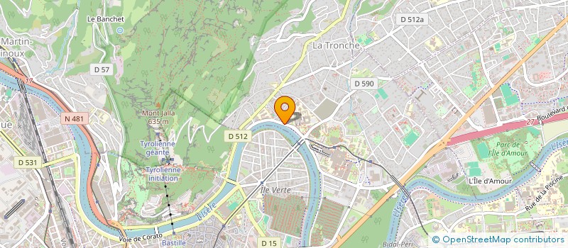 localisation de l'entreprise LA FERGUSETTE  LA TRONCHE