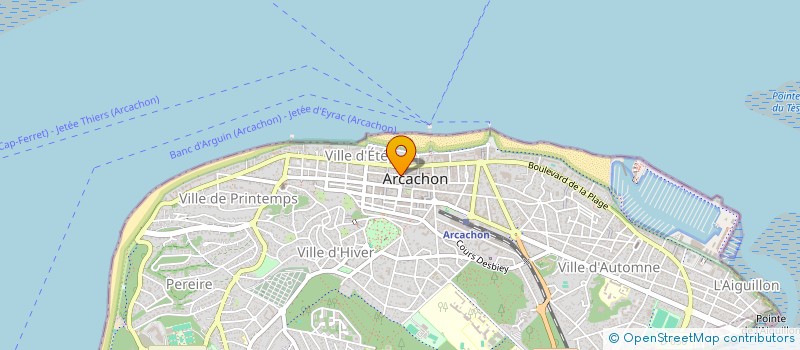 localisation de l'entreprise LA FERIA à ARCACHON