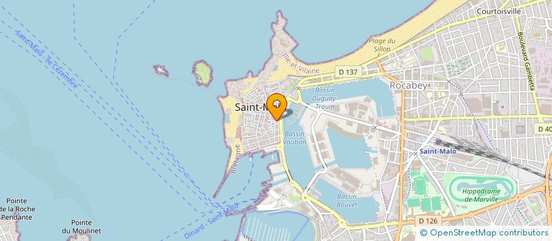 localisation de l'entreprise LA FERIA à SAINT-MALO