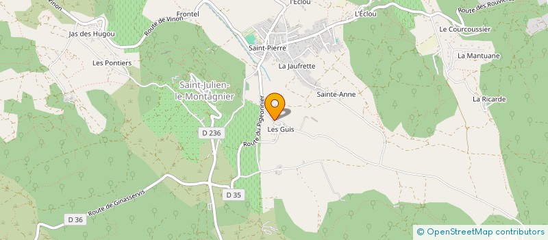 localisation de l'entreprise LA FERME  SAINT-JULIEN