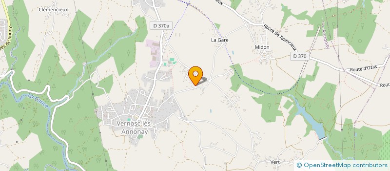 localisation de l'entreprise LA FERME  VERNOSC-LES-ANNONAY