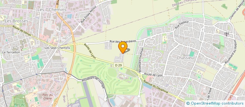 localisation de l'entreprise LA FERME  CHASSIEU