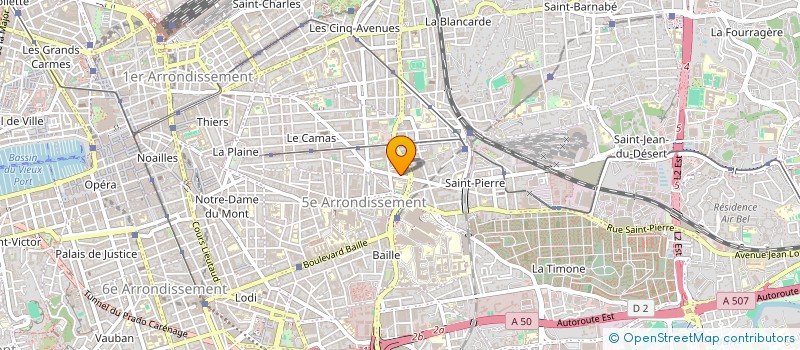 localisation de l'entreprise LA FERME à MARSEILLE