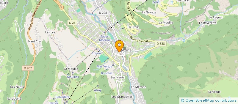 localisation de l'entreprise LA FERME à MORZINE