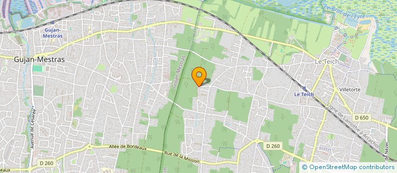 localisation de l'entreprise LA FERME  LE TEICH