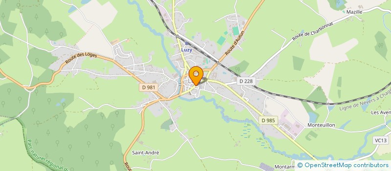 localisation de l'entreprise LA FERME  LUZY