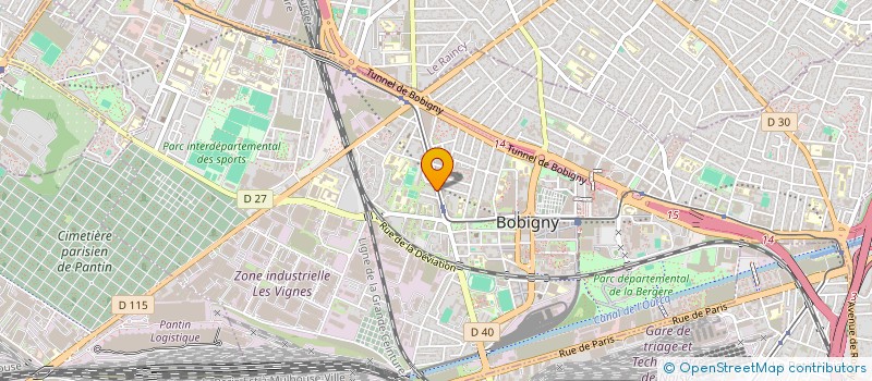 localisation de l'entreprise LA FERME 93  BOBIGNY